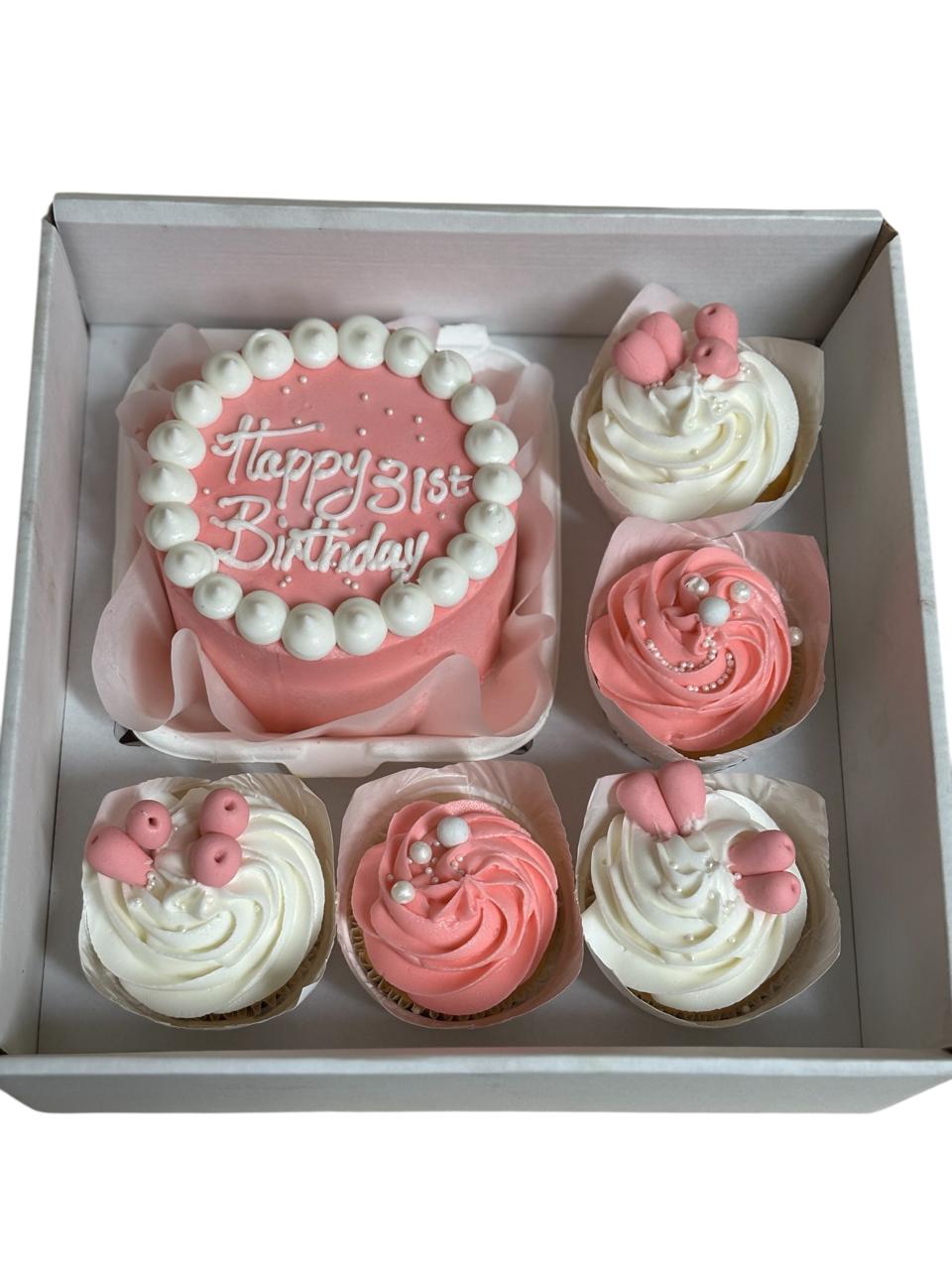 Pink Pearl 31st Birthday Bento Set
