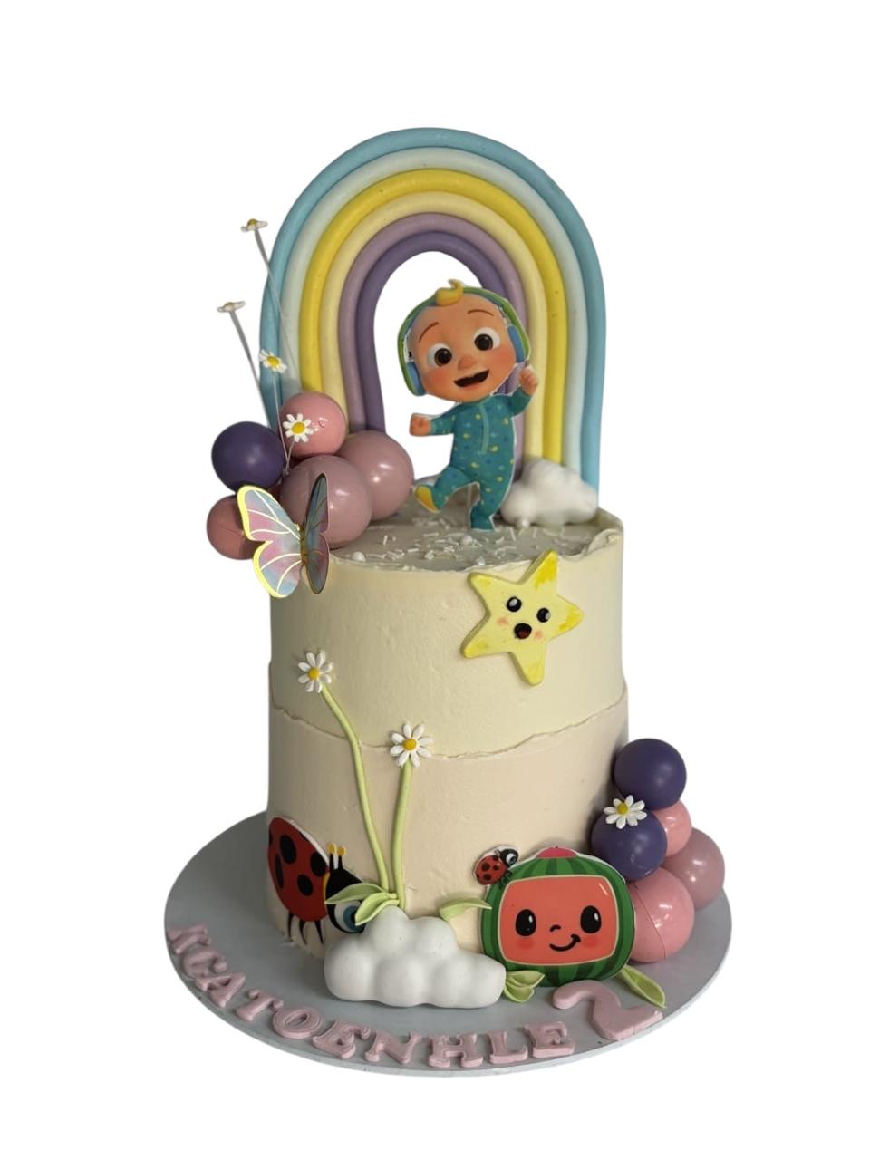 JJ Rainbow Garden Cake