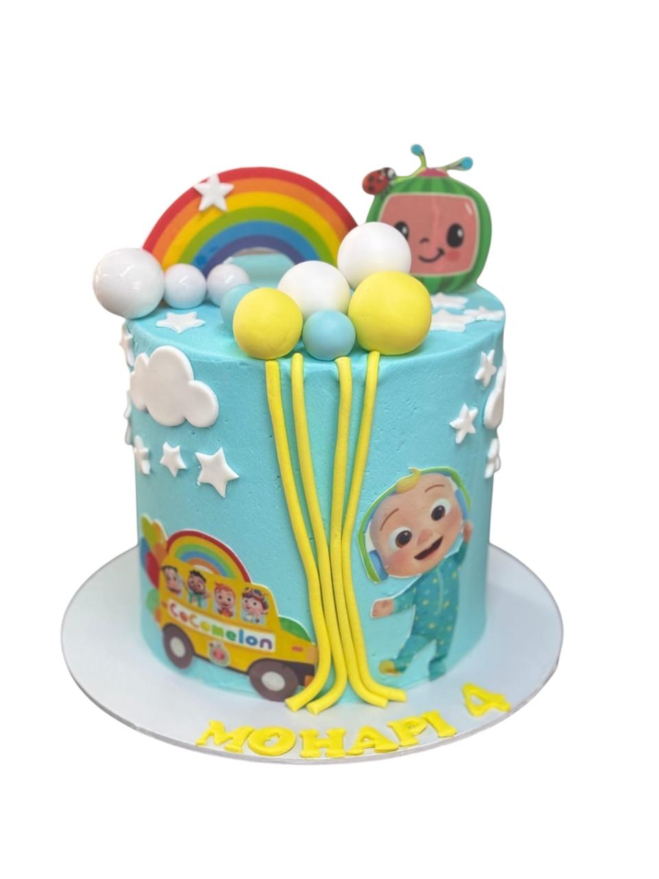 JJ Rainbow Balloon Cake