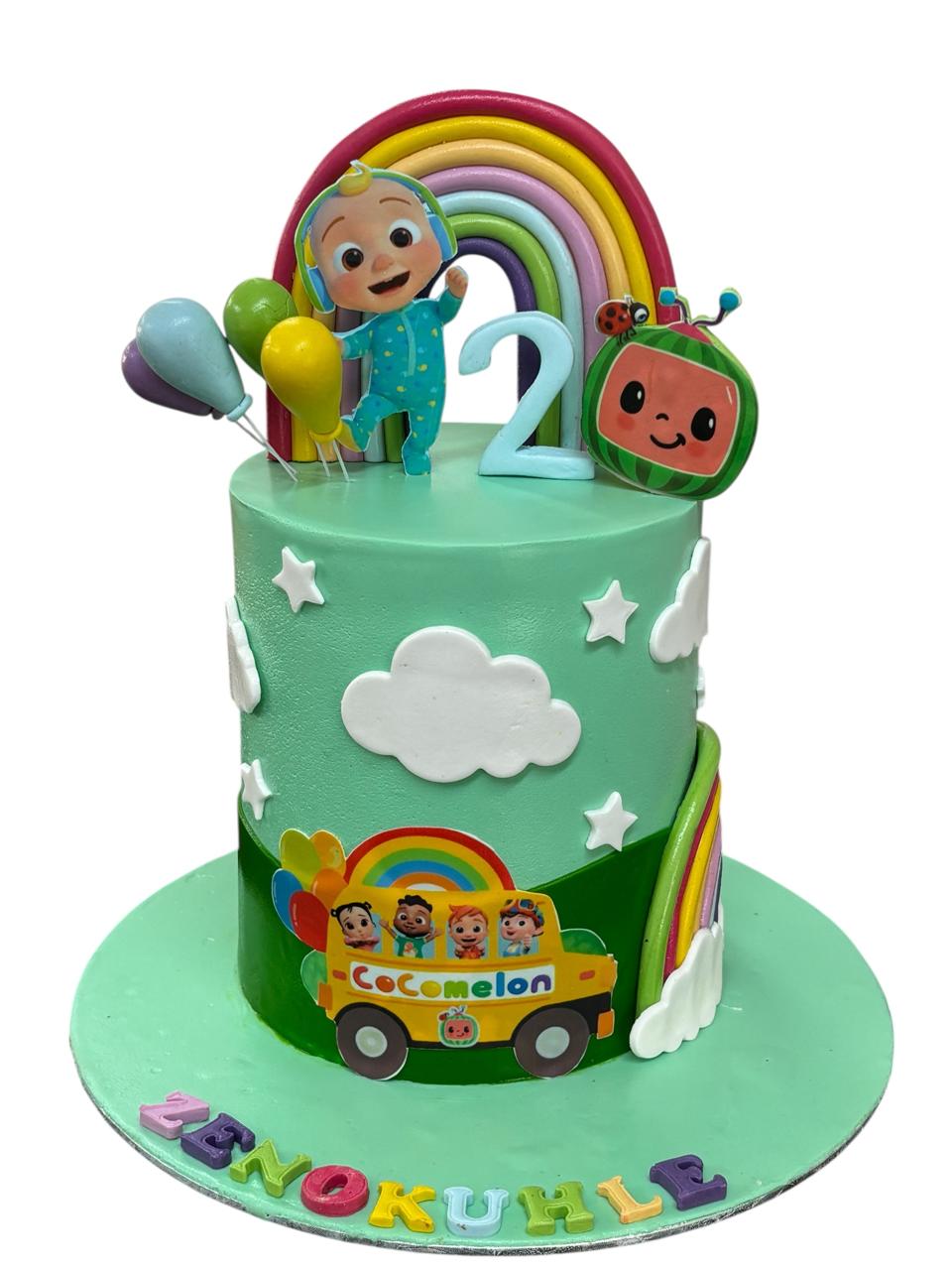 JJ Green Rainbow Cake