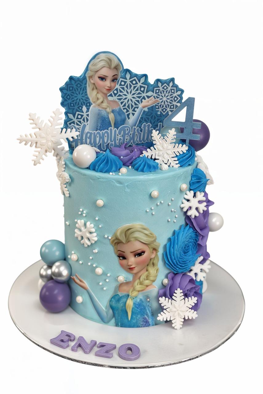 Elsa Birthday Celebration Cake