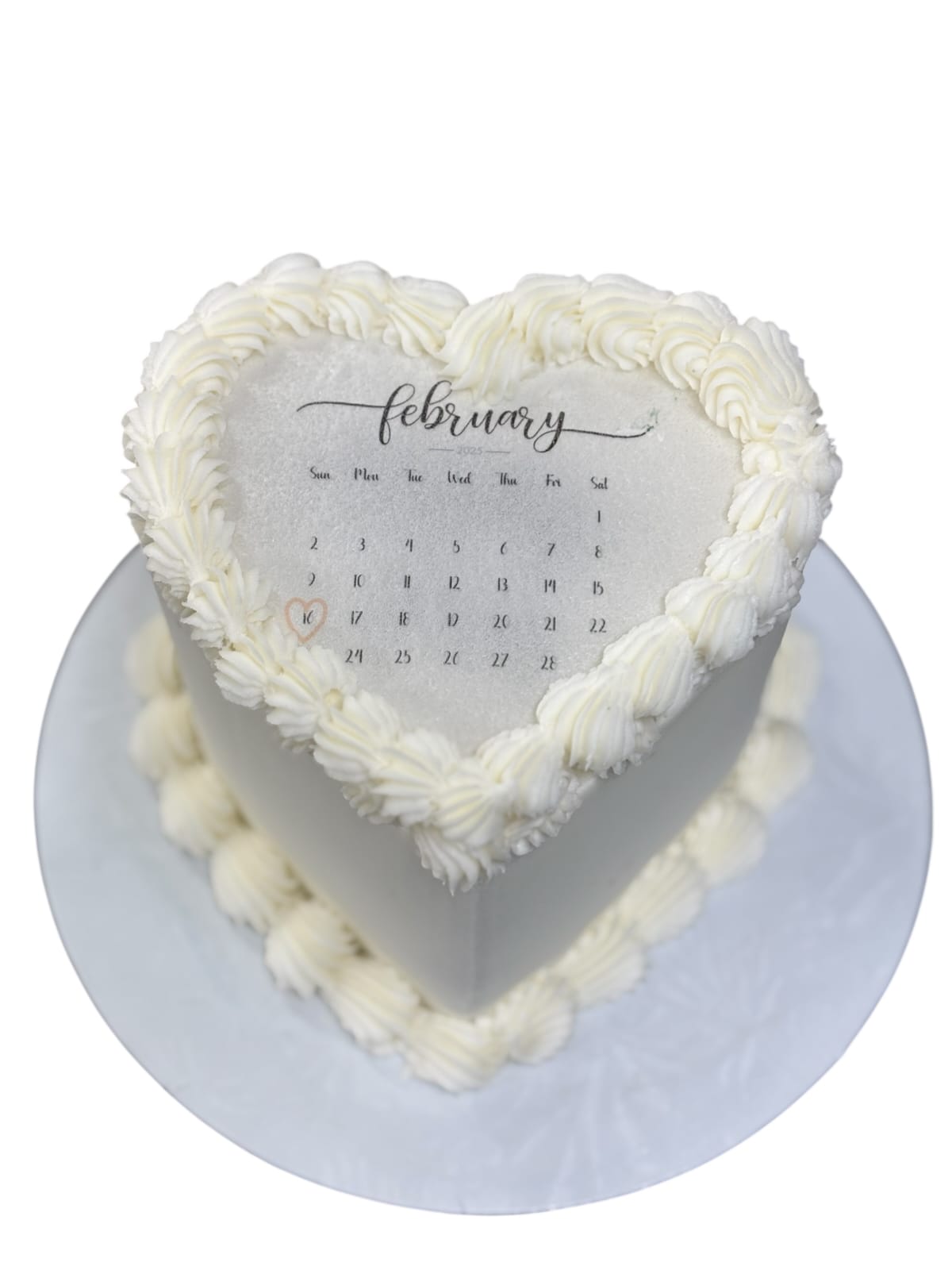 February Calendar Heart Cake