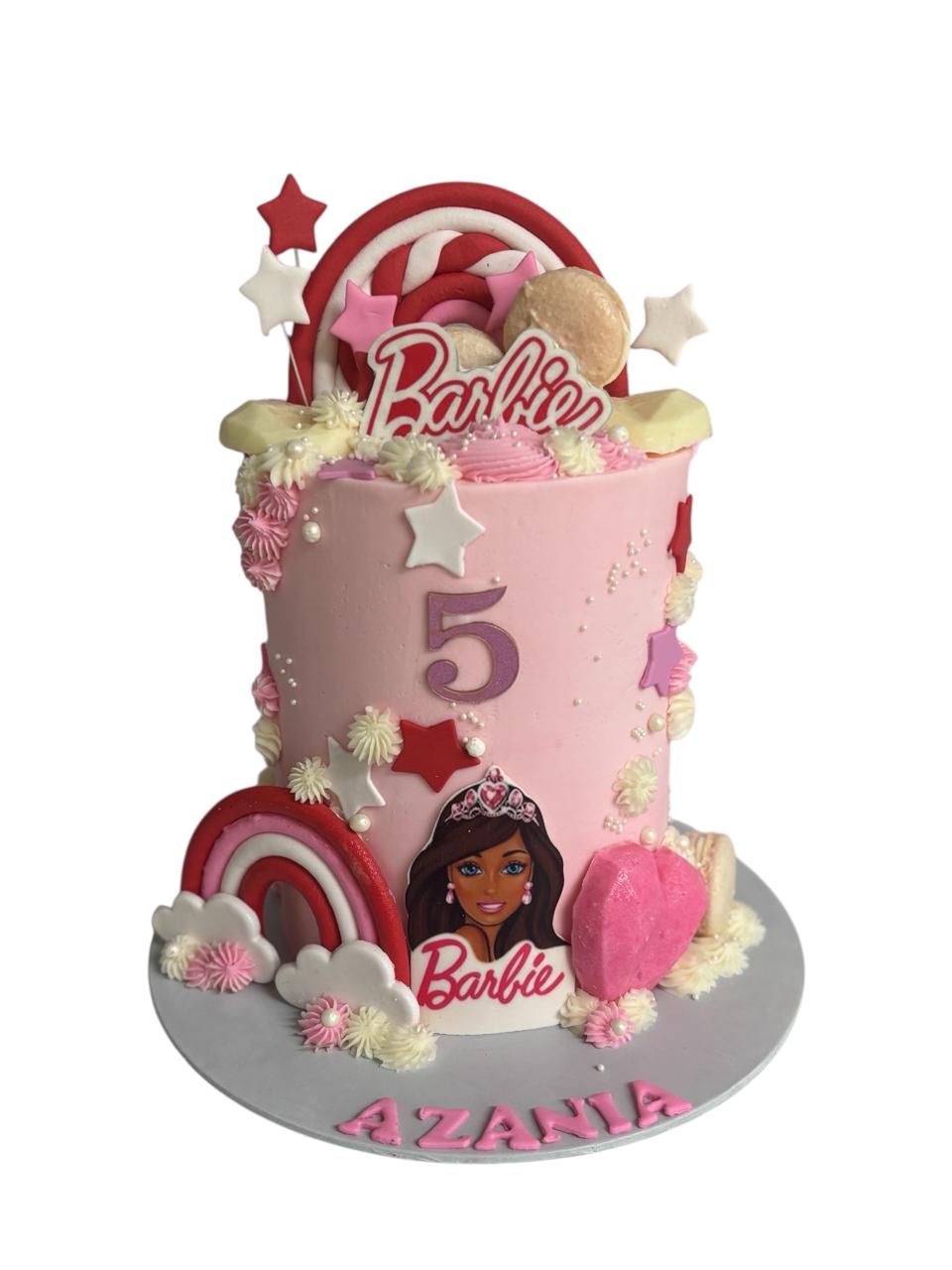Barbie Rainbow Princess Cake
