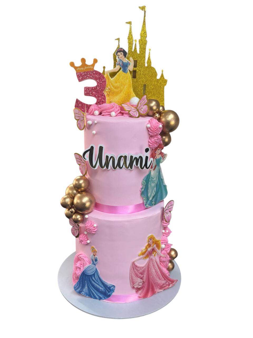 Disney Princess Castle Cake