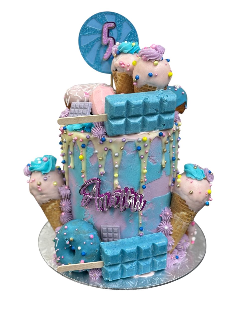 Sweet Princess Ice Cream Cake