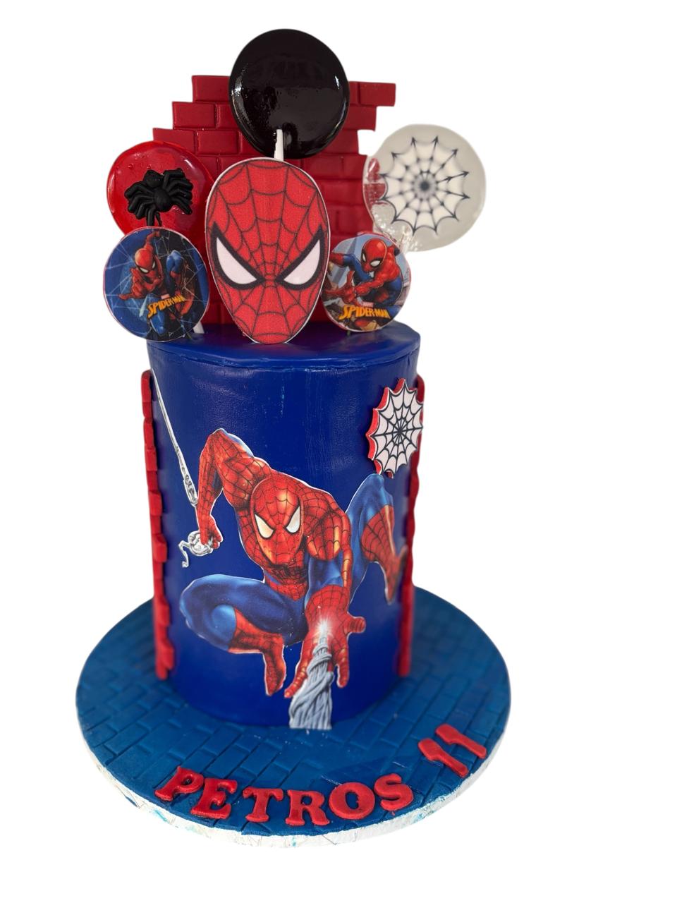 Spider-Man Wall Crawler Cake